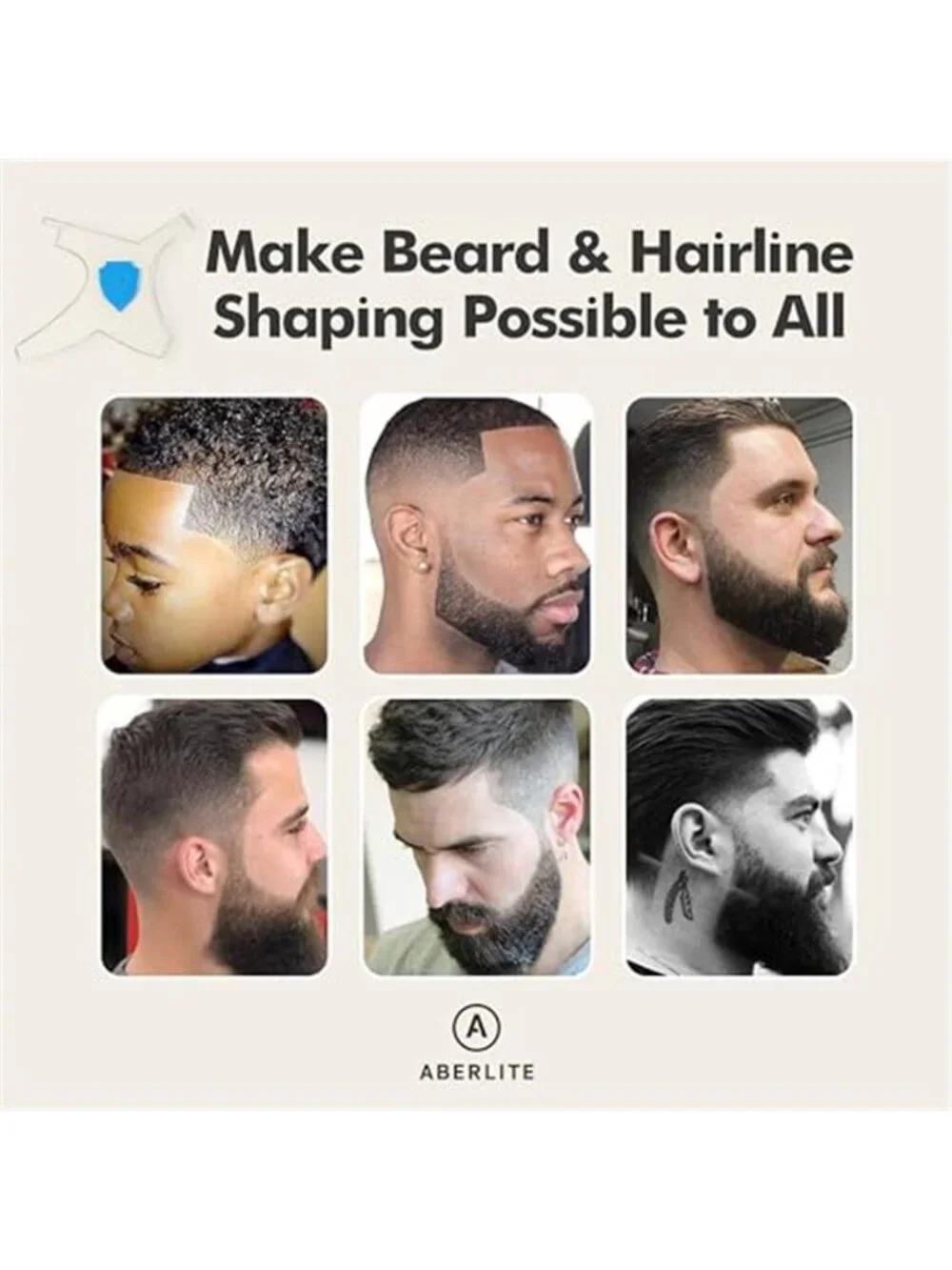 Beard Shaper Kit w/Two Barber Pencils - Premium